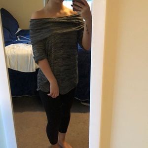 Off the shoulder sweater